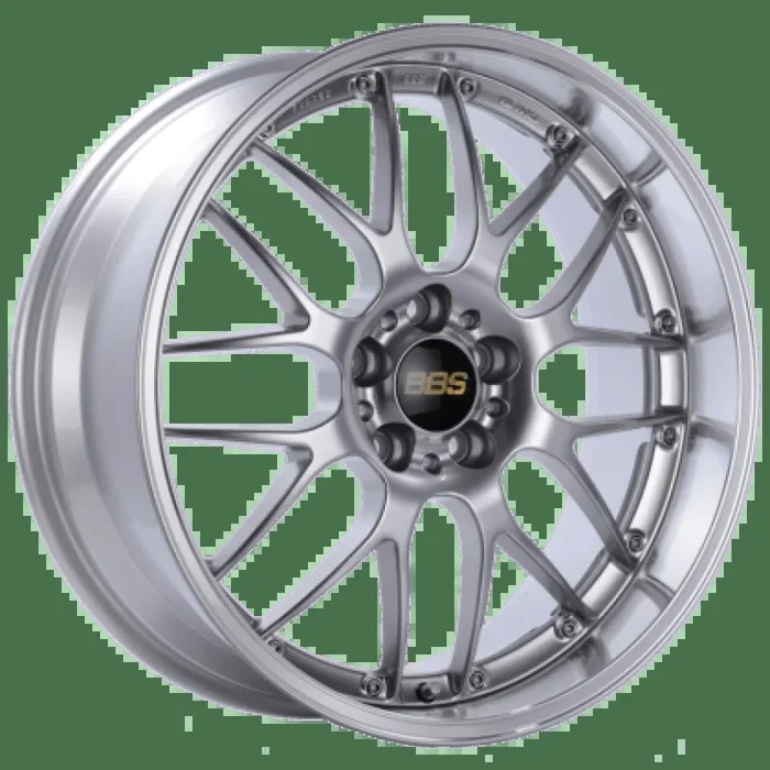 BBS RS-GT 18″ 5×130 Diamond Silver Center Diamond Cut Lip