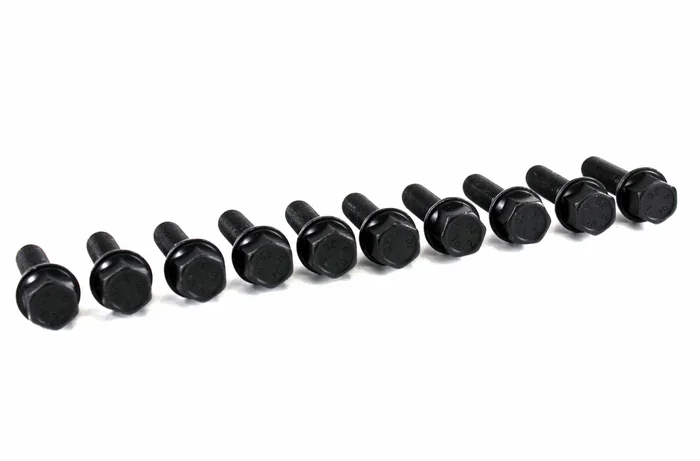 Bolt Kit in Black – Cone Seat 12×1.5 – 39mm (Set of 10)