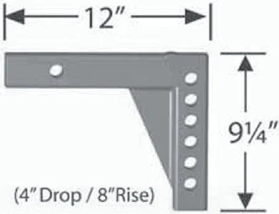 HI-LO ADJ SHANK 4INDROP8INRISE