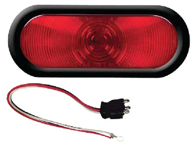 SEALED TAIL LITE 6″ RED OVL FL