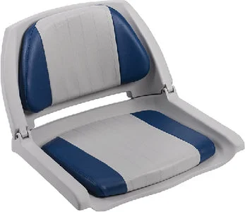 SEAT FOLD GRAY/ GRAY-BLU CUSH