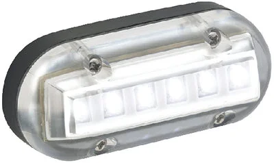 UNDERWATER LIGHT-WHT 6LED OVAL